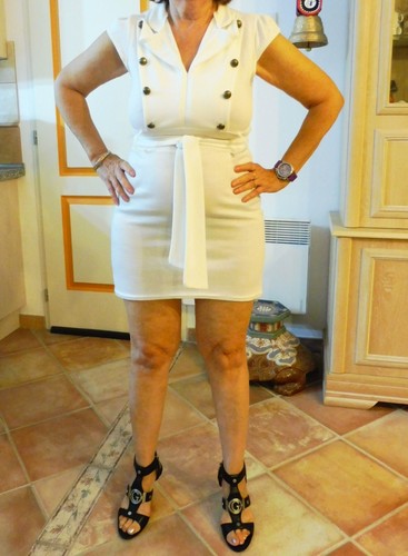 Robe chic sexy couleur - robe, et