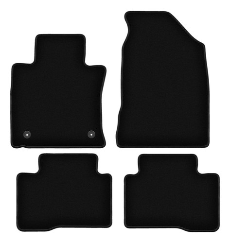 Tapis sol velours noir - sol, en