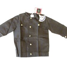 Authentique vintage Blouse - Tablier enfant nylon Marron - Nylfrance 4 ans