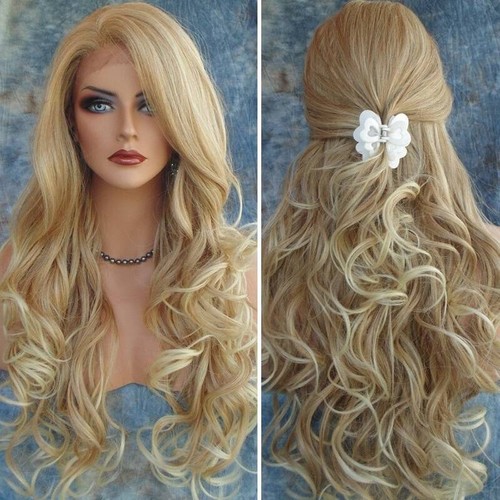 Long curly blonde - curly, lace