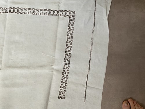 Beau drap brodé x 2 - x, 2,10