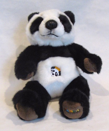 Peluche panda avec broderies - avec,