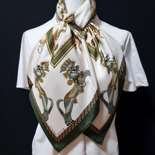 RARE VINTAGE HERMES Silk Scarf "Harnais Francais Premier Empire" Carre 90
