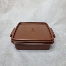 Boîte Tupperware Vintage Orange Avec Couvercle - Années 70
