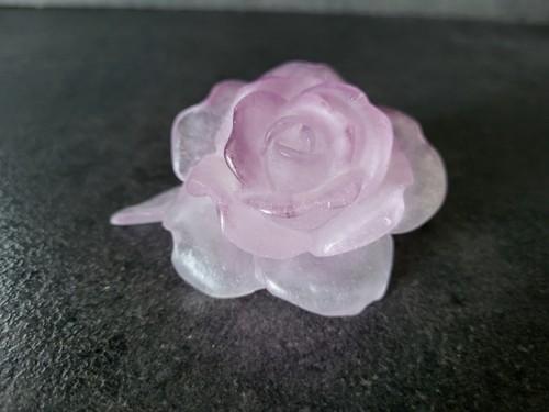Presse papier fleur rose - presse,