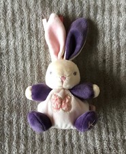 Doudou Lapin rose violet