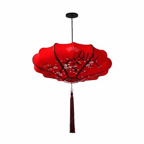 Lanterne chinoise tissu - chinoise, en