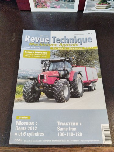 Revue technique machinisme - revue,