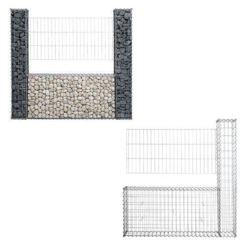 Mur gabion jardin 150 - mur,