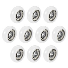 Bille Roulement Poulie Rouleau Roue Ronde 5x17x6mm Double Métal Roulements 10Pcs