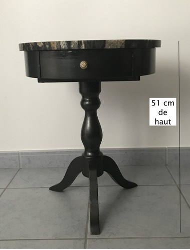 Table chevet bois peint - chevet,