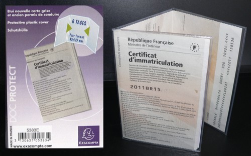 Protection pour carte grise - pour,