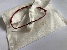 Bracelet réglable GRAAZIE  Argent Diamant avec lien coulissant carmin