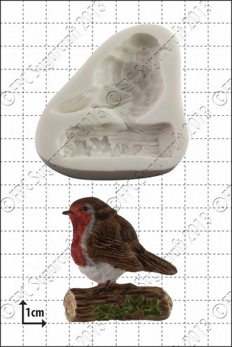Moule silicone rouge gorge - silicone, rouge-gorge
