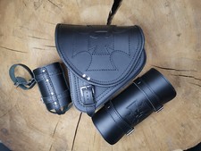 Sacoche Oscillant Kit Diablo Maltais + Rouleau D'Outils Pour Harley Davidson