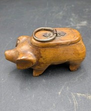 Ancienne rare tabatiere cochon