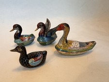 4 Canards Cloisonné Émaux