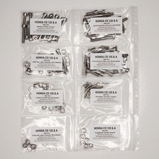 HONDA CD 125 A 1966-1972 Kit vis BTR inox moteur complet CD125 CD125A
