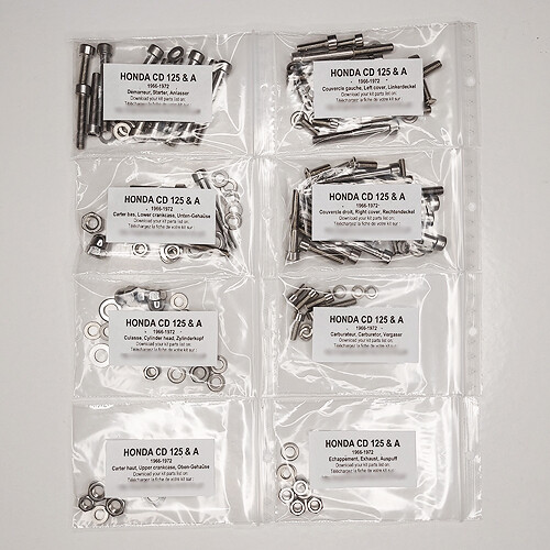 Honda 125 1966 1972 - a, kit