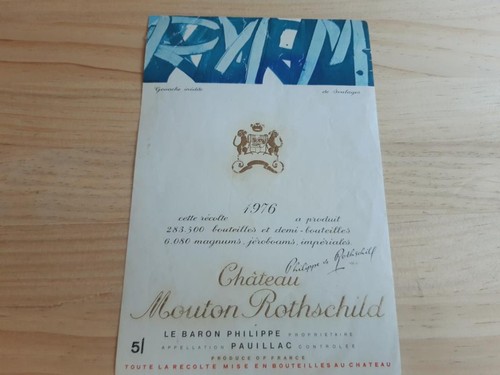 étiquette vin chateau - , mouton