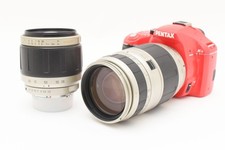 PENTAX K-x 12.4MP Digital SLR Camera "RED Color" w/Two Lens Set From Japan