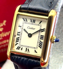 Cartier Watch Must Tank White Dial Roman index Women SM 21mm Manual winding
