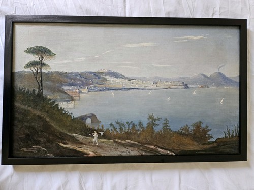 Tableau ancien huile sur toile - tableau,
