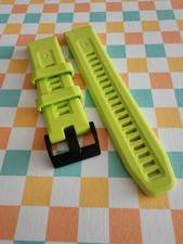 Bracelet de montre compatible garmin 22mm quickfit vert fluo