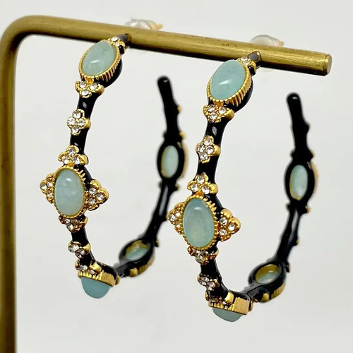 Boucles oreilles créoles - d'oreilles, en