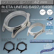 WATCH CASE EQUINOXE 42 MM, ST-STEEL, ETA UNITAS 6497/98, SAPPHIRE CRYSTAL, SWISS