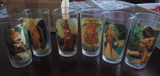 lot de 6 verres motif erotique