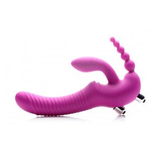 Sextoys Pour Tous Gode Ceinture Strapless Vibrant Regal Rider Triple G - STRAP U
