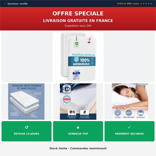 Protège matelas 90x200 - protège-matelas,