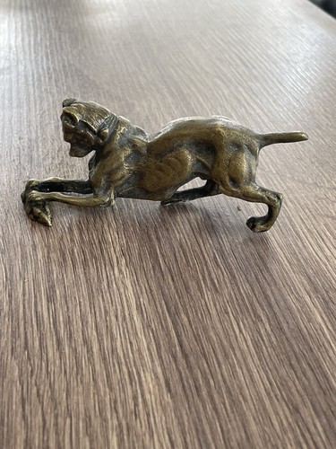 Ancien bronze animalier chien - animalier,