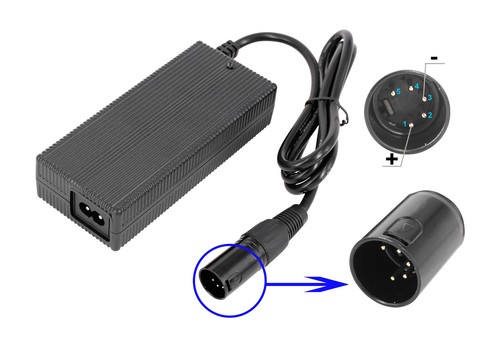42v pin xlr - 2a, ebike