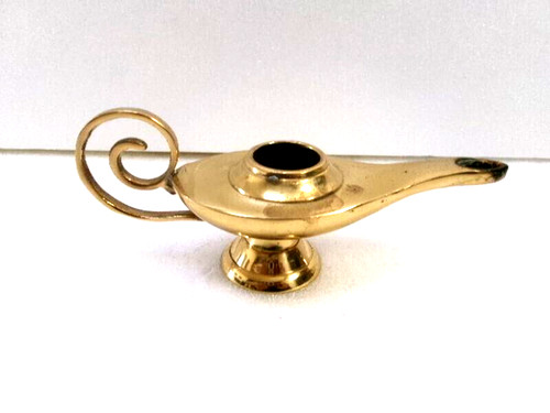 Lampe huile laiton - lampe, en