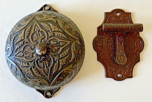 1875 iron doorbell and - 1875,