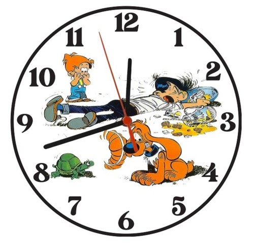 Horloge murale bois boule - murale, en