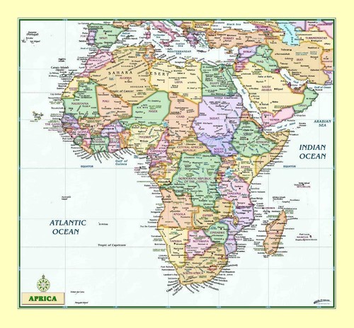 Africa political jumbo - political, jumbo-size