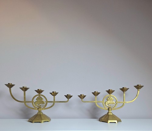 Paires chandeliers art - paires, de