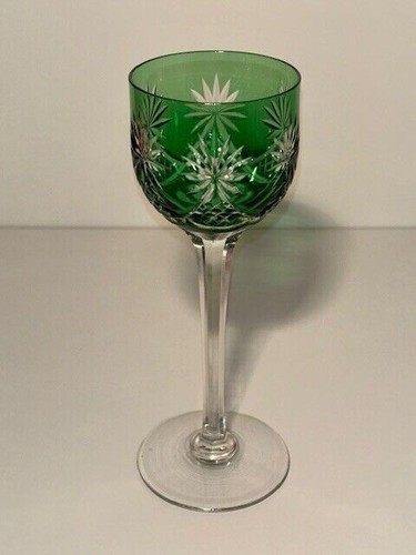 Green color crystal - color, glass