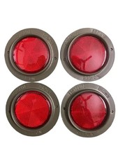 4 x réflecteurs rouges fin de