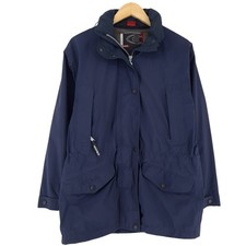 Veste Vintage Eider Femme Imperméable Goretex Bleue Avec Capuche Taille 38