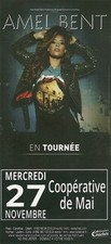 FLYER PLV - AMEL BENT: EN CONCERT LIVE A CLERMONT ( FRANCE ) 2013 MINI POSTER