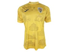 Joma Roumanie Pre-match Chemise 25 26 Jaune Frf Chaud Haut Jersey Aufwärmtrikot