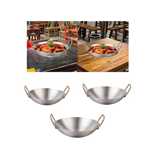 Wok acier inoxydable pour - wok,