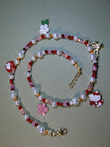 Collier perles verre