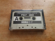 Korg C-7 Preloaded Sound Data for Poly-800 Synthesizer