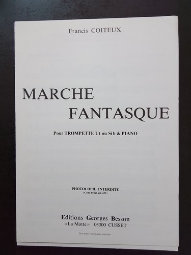 Partition francis coiteux - partition,