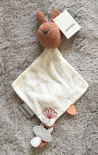 Doudou lapin marron lange - doudou,